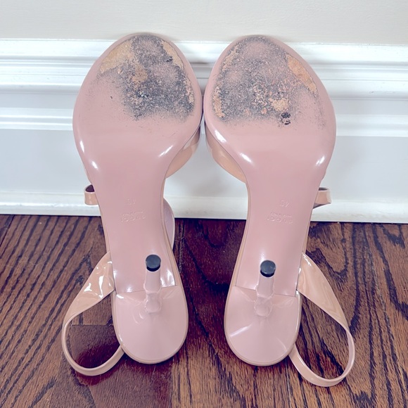 GUCCI Patent Leather Slingback Sandals Size: 10 | IT 40 - Picture 8 of 8
